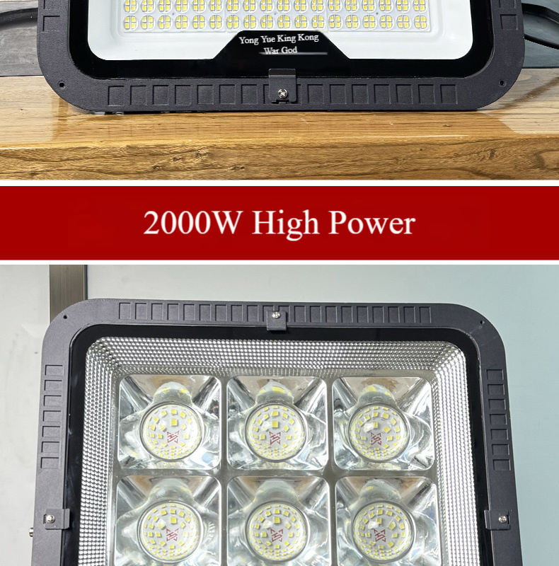 High Power Stadium Tunnel Light Projector 1500W 1000W 800W 400W LED Tunnel Floodlight Heat Dissipation