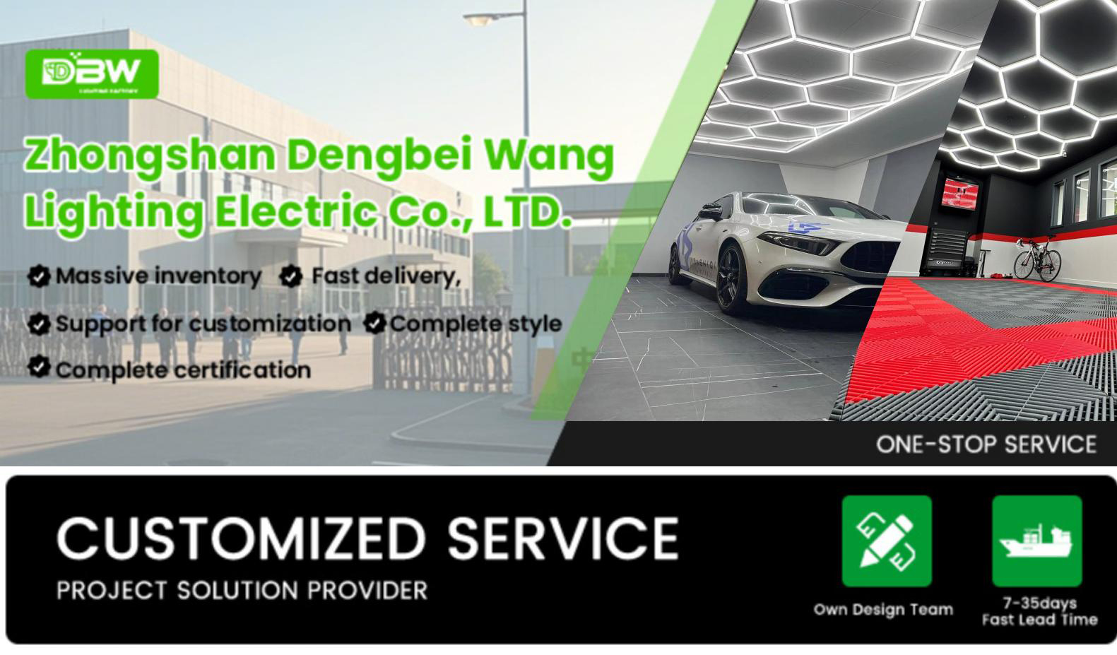 Hexagon LED Light for Ceiling Banner