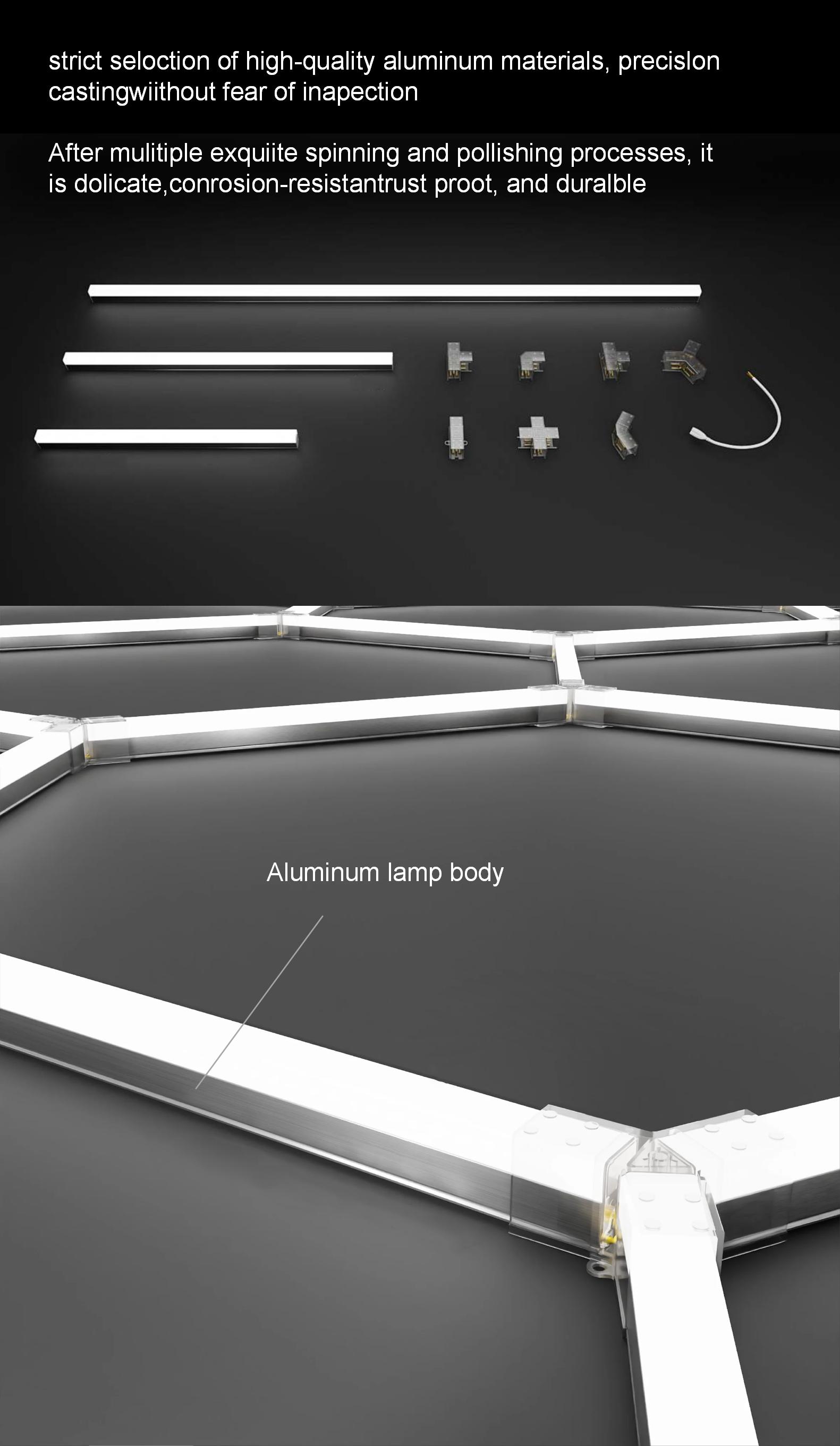 Hexagon LED light application display 6
