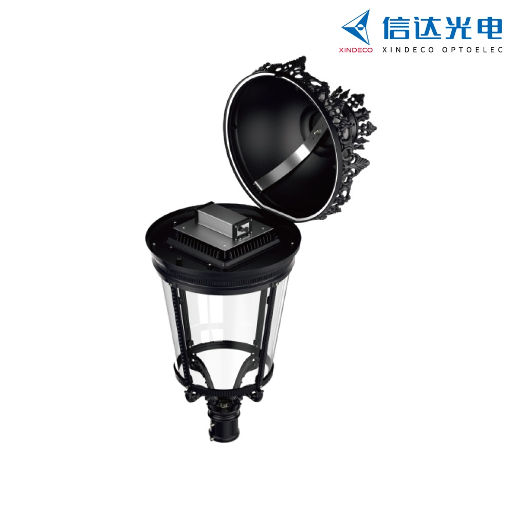 XINDECO SG9 LED Post Top Light Classic European Style IP66 Waterproof Aluminum Outdoor Street Garden Light 5-Year Warranty