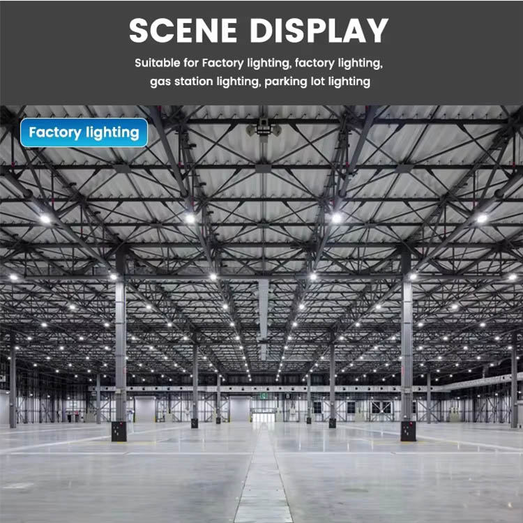 LED High Bay Lights 100/150W IP65 Waterproof Aluminum Warehouse Workshop Industrial Lighting COB Highbay Lights 6000K