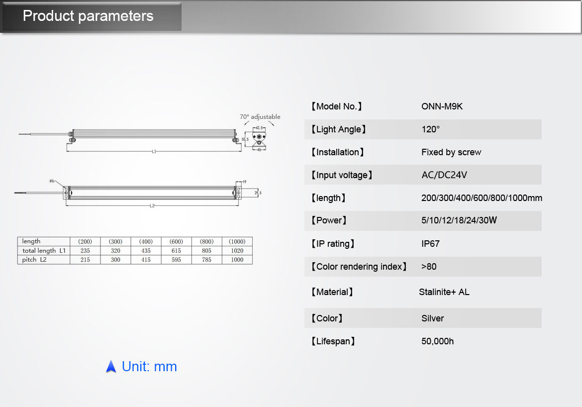 Product Dimensions