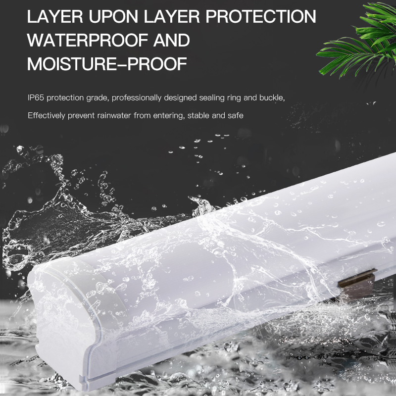 IP66 Tri-proof Led Light 130Lm/w 40W 4Ft 120cm 60W Garage Parking Lot LED vapor Tight Fixture Waterproof Tri-proof Led Light