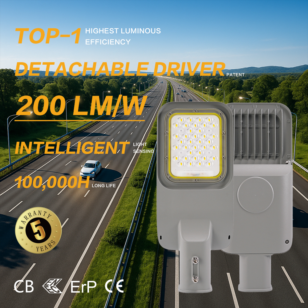 IP66 Waterproof Aluminum Alloy Shoebox LED Parking Lot Light with Detachable Driver and Photocell