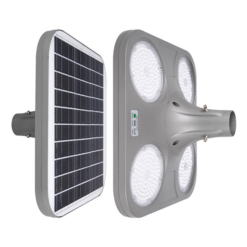 Solar Powered LED Solar Garden Lights with with Remote Control IP65 Waterproof Solar Street Light Post Top Mount Motion Sensor