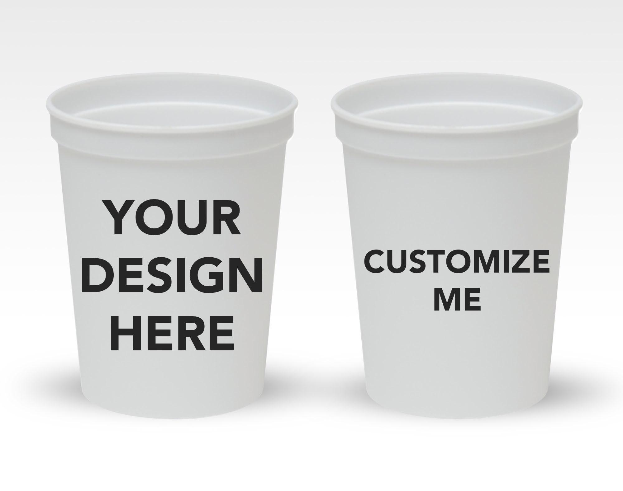 Vasos Para Estadios Personalized Custom Made Reusable Plastic 12 16 OZ Wedding Stadium Cups with Logo