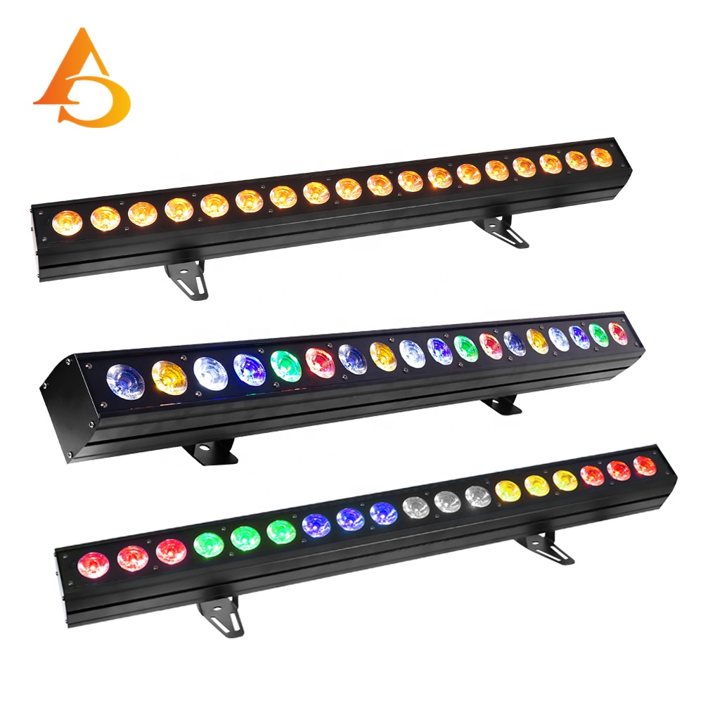 Hot Selling Dmx Wall Washer Light Color Changing Wash bar 18pcs 18w Linear Wall Washer Light