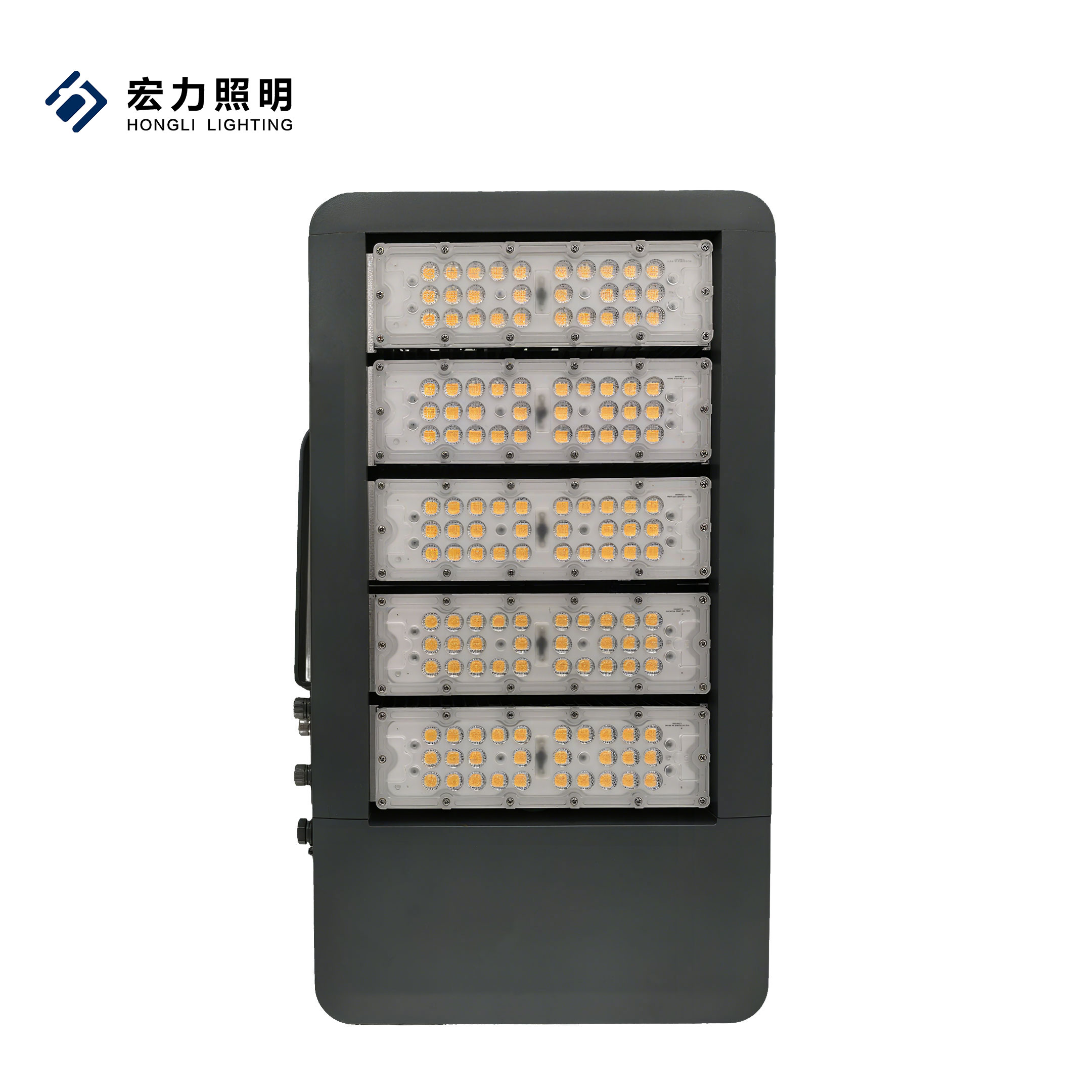 HongLi High Brightness 150lm/W 200W IP66 Outdoor Tunnel Lighting AC220V LED Stadium Light Aluminum Body 3000K CRI>70