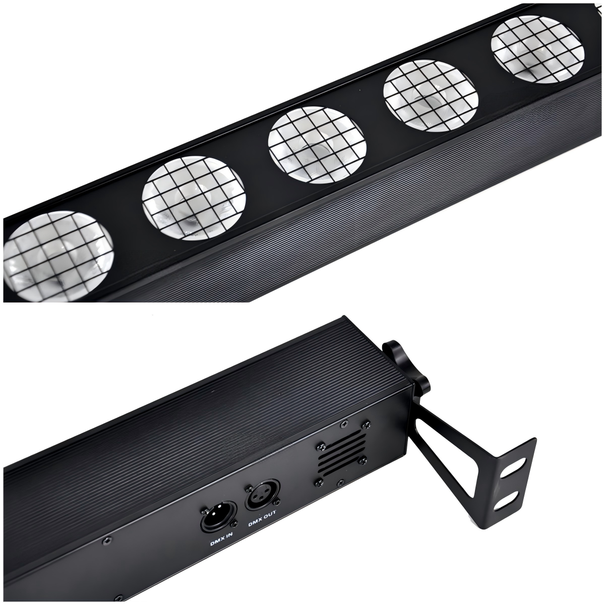 14x20W RGB 4-in-1 LED Wall Washer Light Bar DMX512/Sound-Activated Control 95 CRI for Stage Lighting DJ/Disco/Party/Club/Wedding