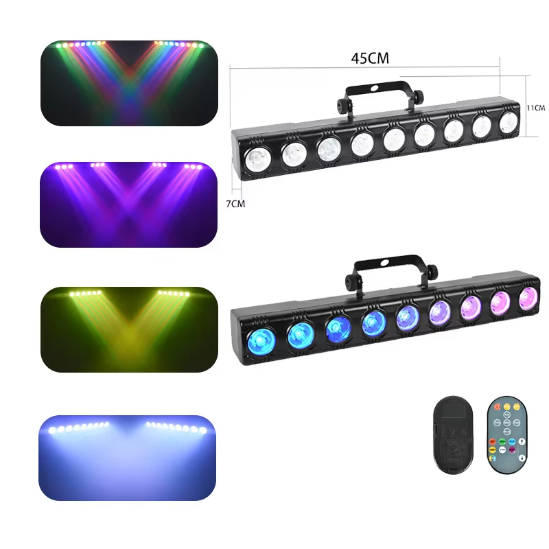 Led Linear Wall Wash Lights Mini Rgb Led Stage Wash Series bar Light 9*3W Wall Washer