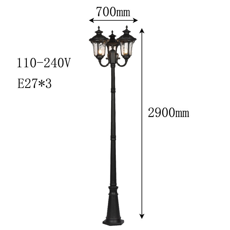 Outdoor Landscape Path Led Post Top Lantern Light 220v Garden Led Lamp