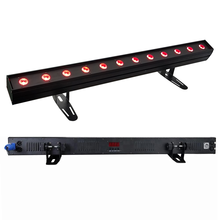 12x15w Led Wall Washer RGBW 4in1 Rgbwa 5in1 Indoor Rgbwa+uv 6in1 Wall Washer With Point Pixel Control for Building