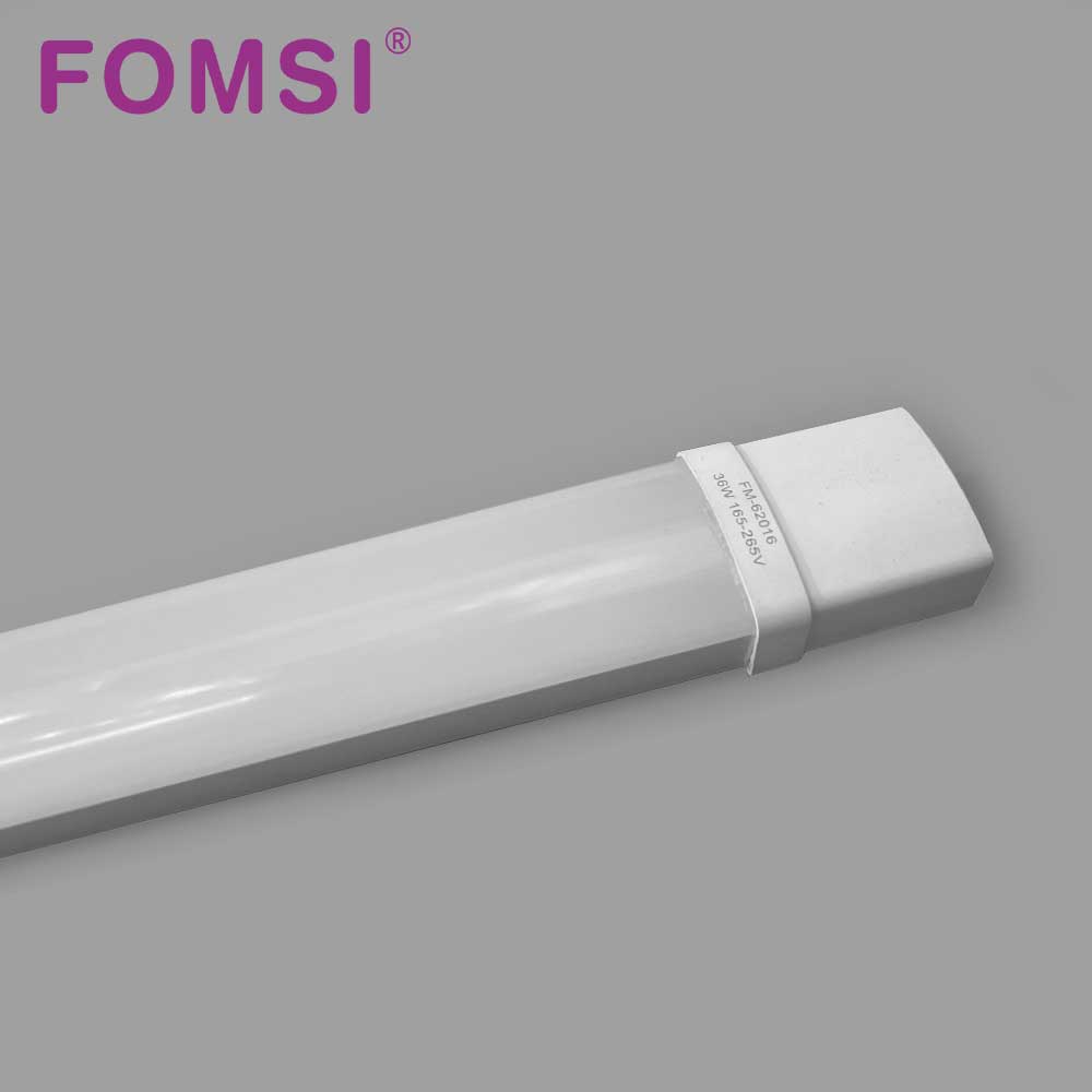 FOMSI 18W 36W Led Ip65 Tri-proof Light Waterproof Batten Lamp for Warehouse or Garage LED Vapor-Tight Light