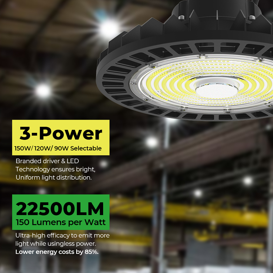 90W 120W 150W 200W 240W High Bay Lamps Industrial Commercial UFO Led High Bay Light