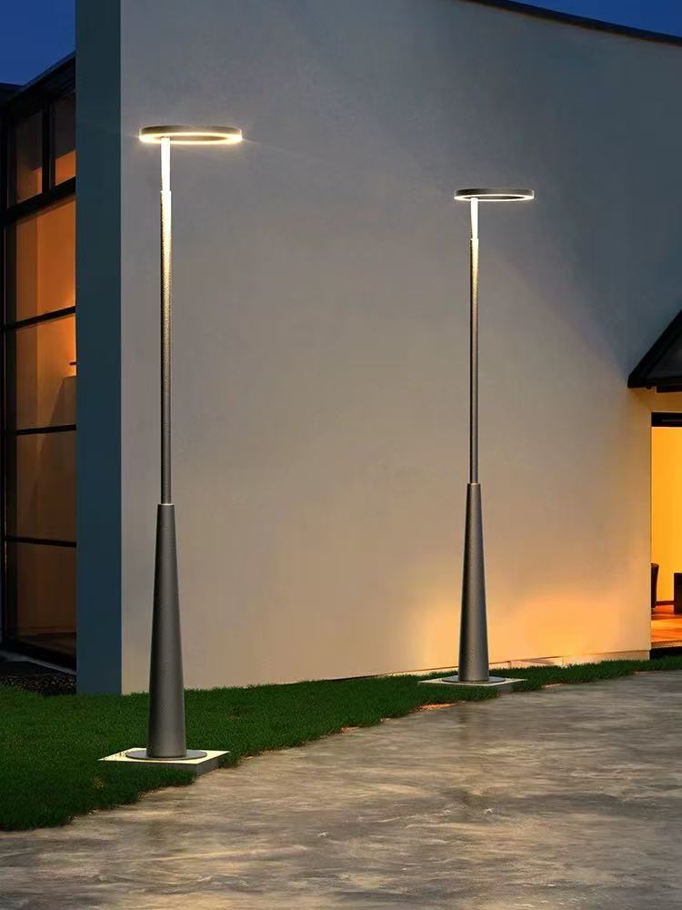 Modern Outdoor 3m 4m 6m Garden Pole Top Light Waterproof Aluminum Led Landscape Street Post Pole Bollard Light