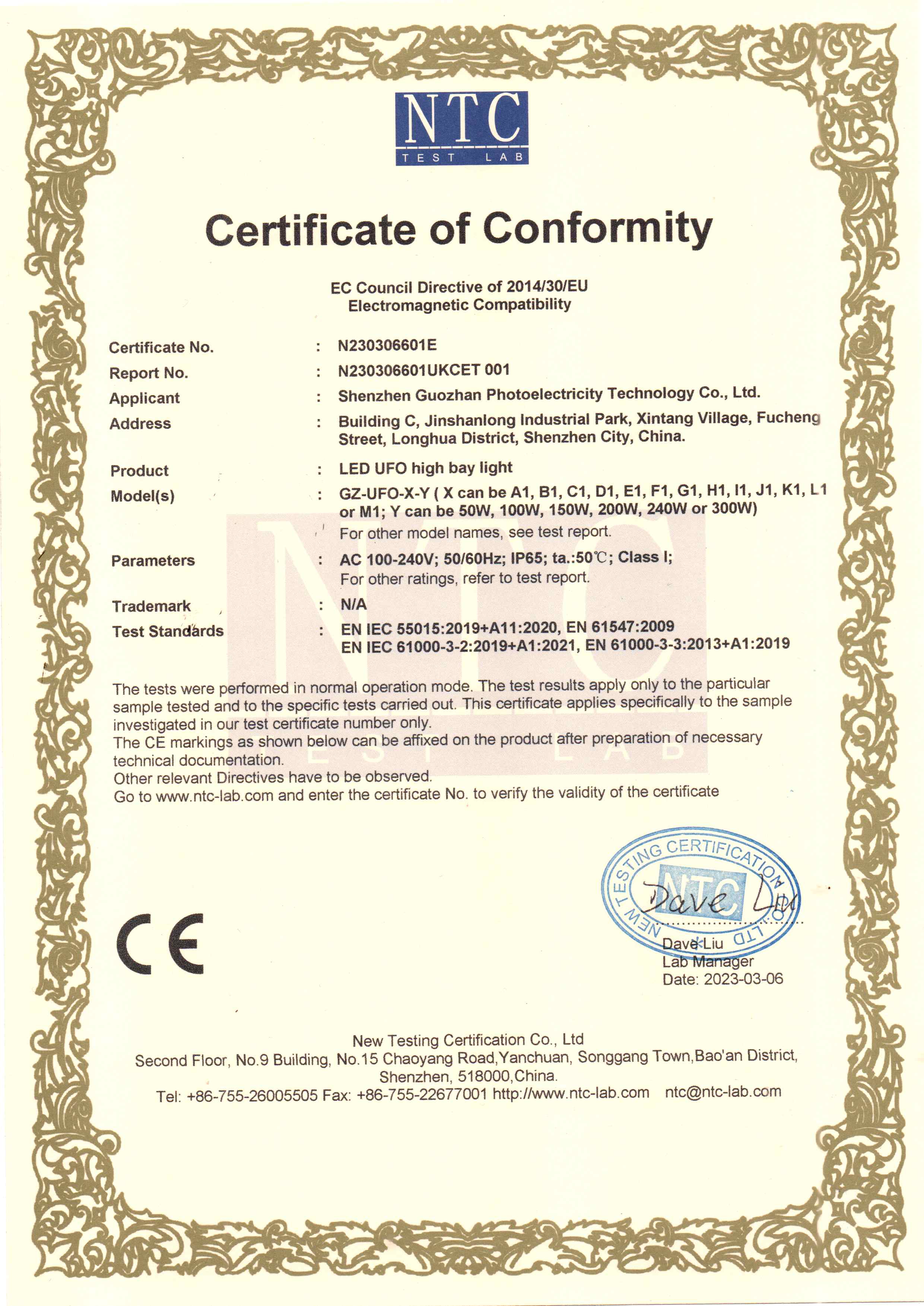 Certificate 9