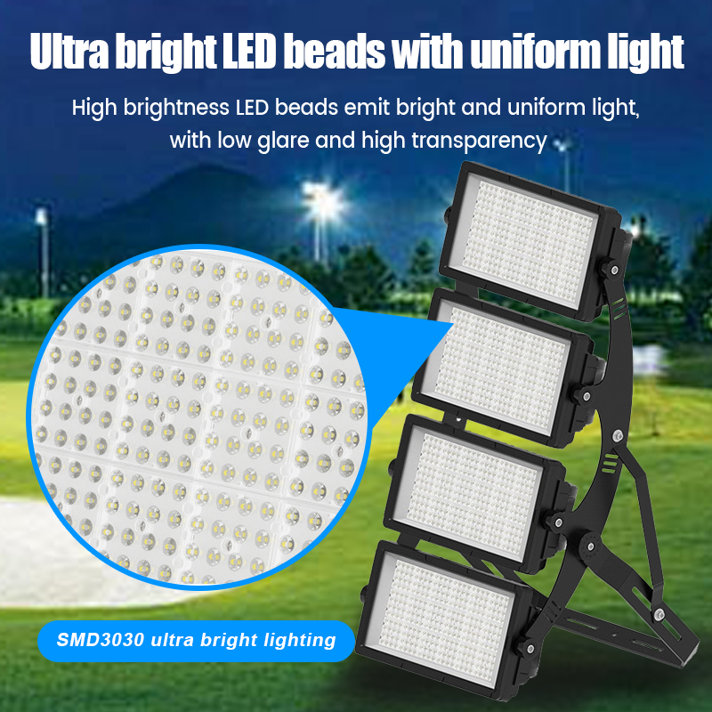 Factory Price Outdoor Stadium Soccer Field Tunnel LED Flood Light 200W-1200W Waterproof IP65 IP67 Aluminum SMD High Brightness