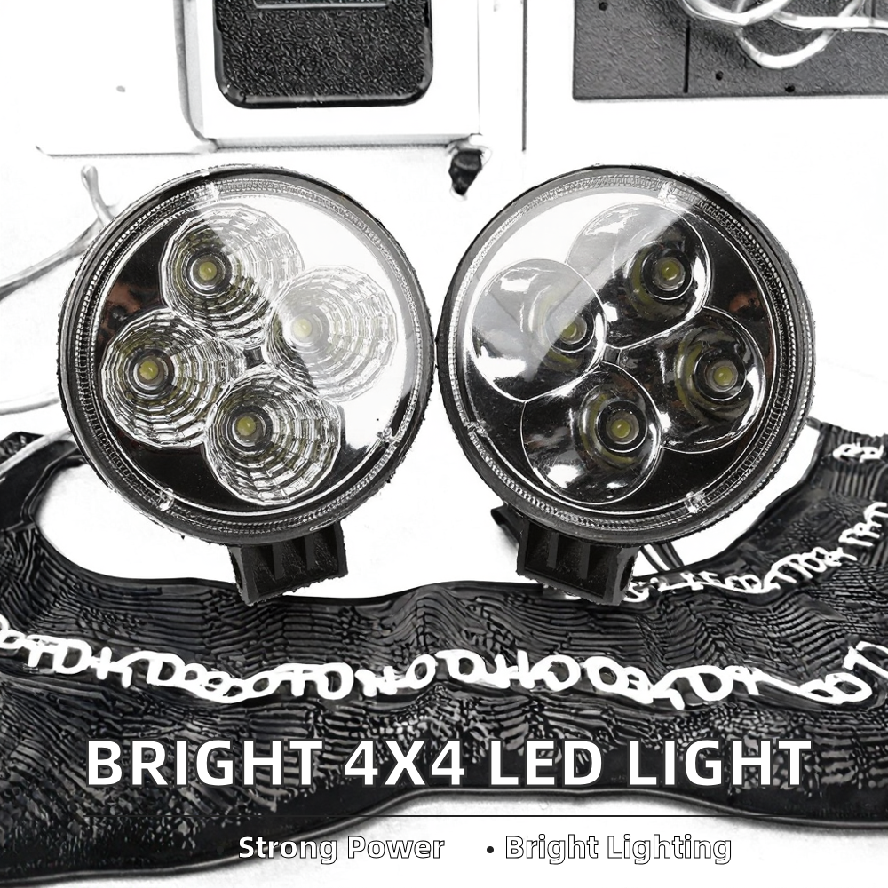 Super Bright 2-Inch 24V 12V LED Work Light for Trucks 4WD Offroad High Power Driving Spotlight for Cars Auto Exterior Lighting