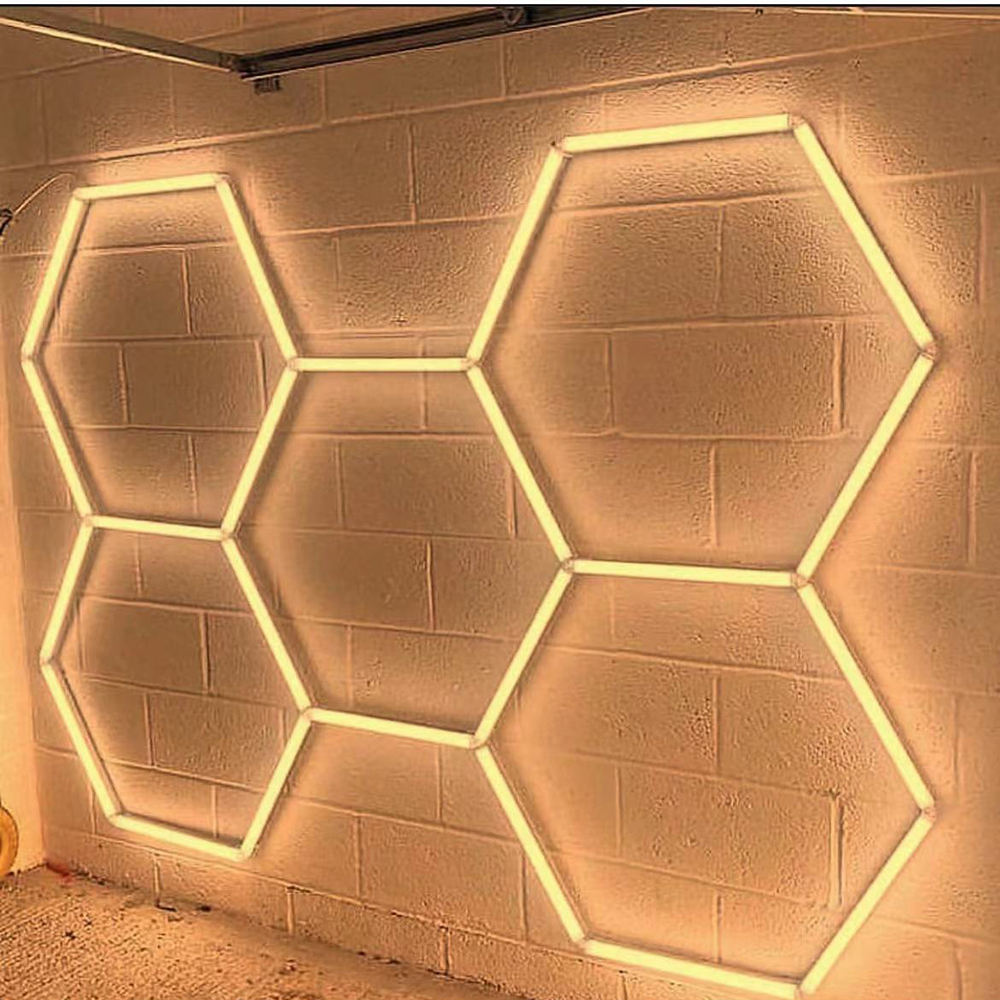 Car Wash Working Lights Inspection Detailing Honeycomb Hexagonal Portable Led Waterproof Garage Lighting Lamp