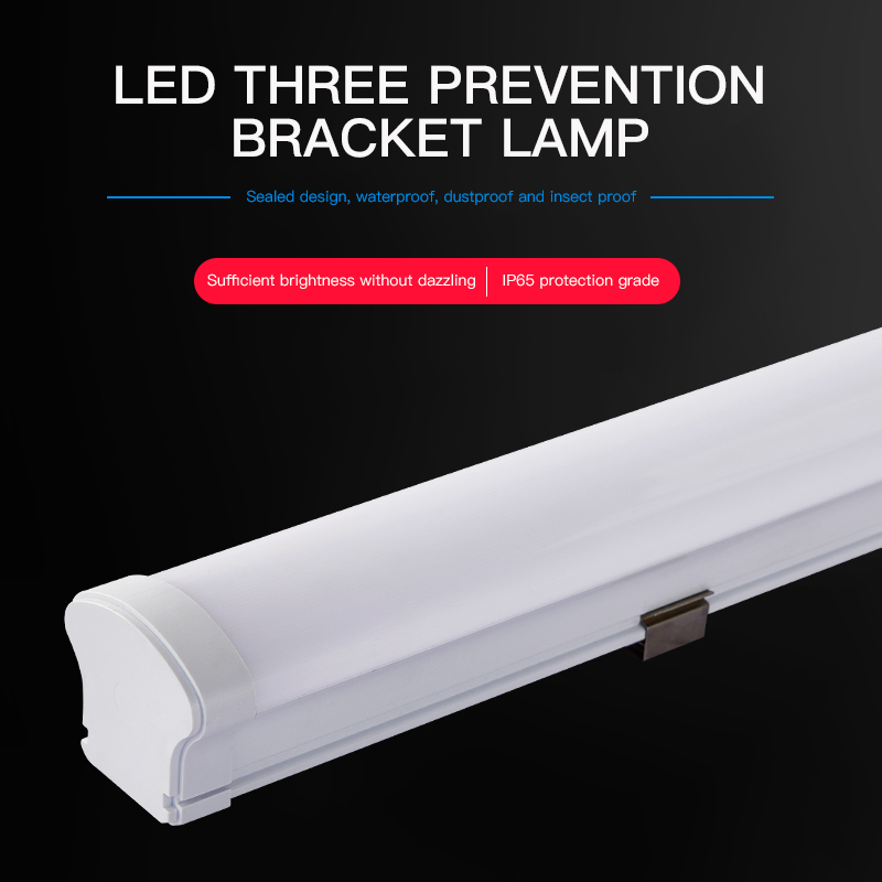 IP66 Tri-proof Led Light 130Lm/w 40W 4Ft 120cm 60W Garage Parking Lot LED vapor Tight Fixture Waterproof Tri-proof Led Light