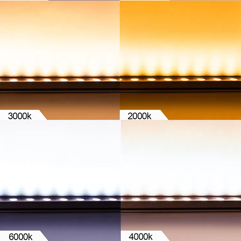 Linear Wall Washer Light Dmx512 RGB Dc24v Led Building Light Strip 18w 24w 36w Wall Lamp Outdoor Architectural Lighting