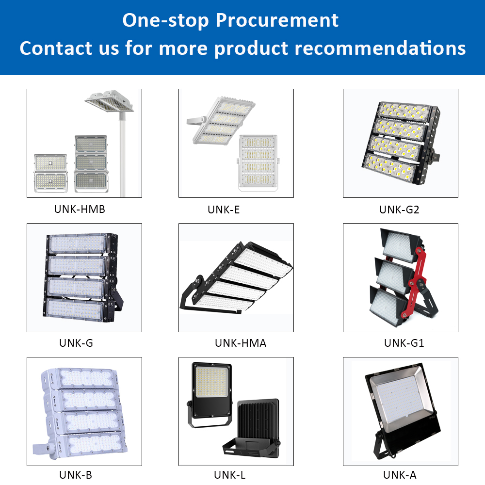Outdoor Waterproof Ip65 Aluminum 50W 100W 120W 150W 200W 250W 300W 400W 500W 600W 800W Sport Stadium Led High Mast Flood Light