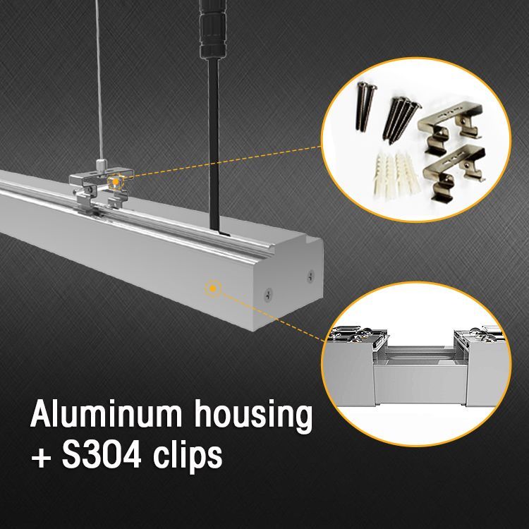 ShineLong Industrial Linkable Aluminum 4Ft 3000-6500K Led Linear High Efficiency Dimmable Modern Office Use Shop Lighting Pedant