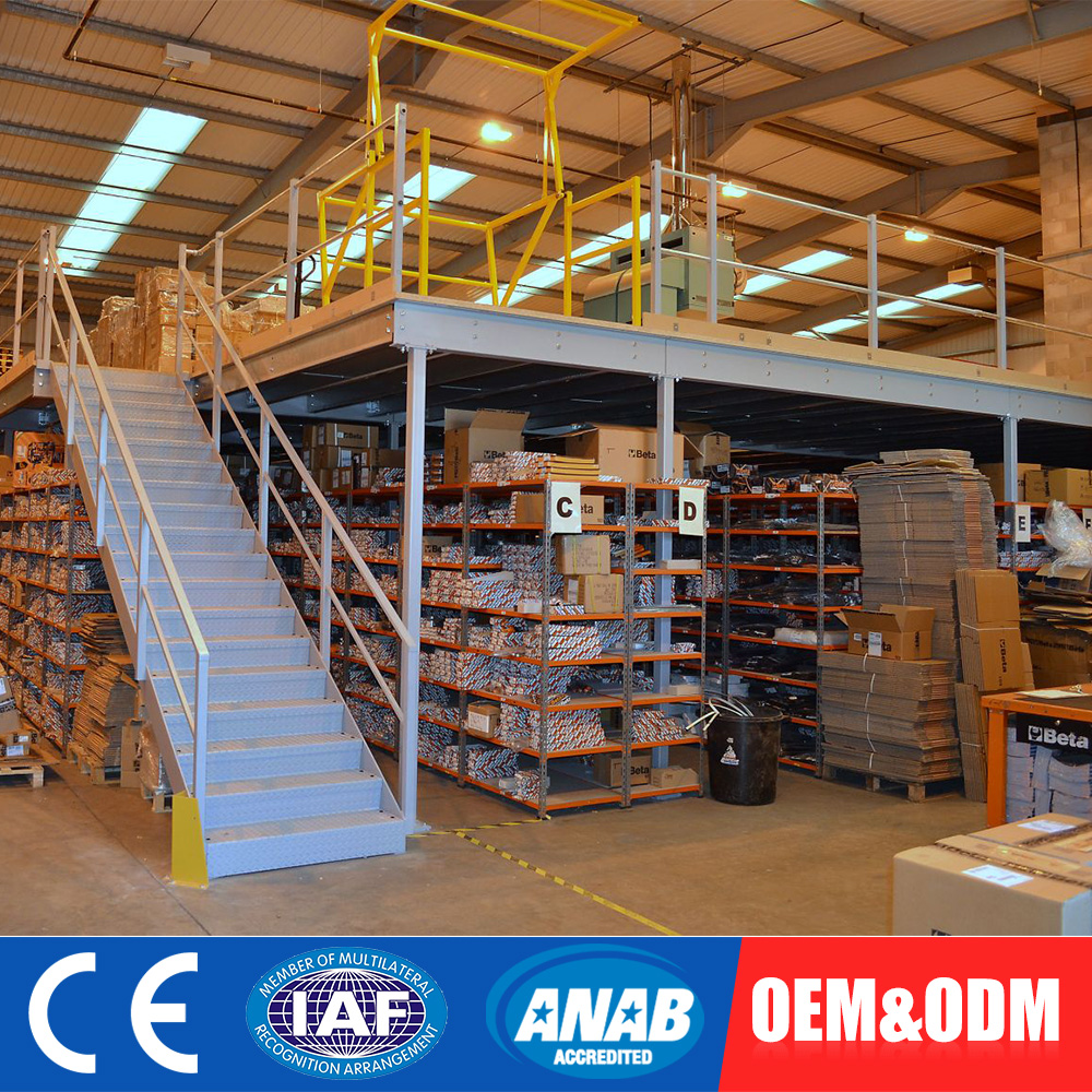 Mezzanine Floor Board Racking System for Warehouse Storage