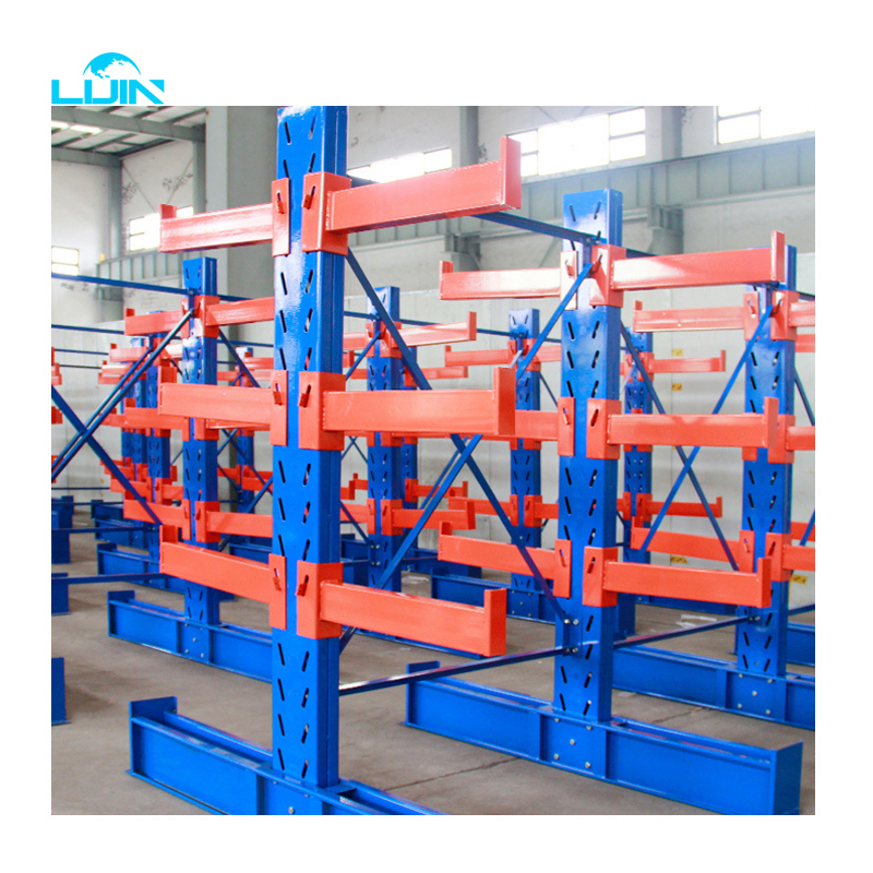 Steel Shelf Cantilever Racking System for Rebar Warehouse Storage Shelves Q235 Steel Heavy Duty Cantilever Rack