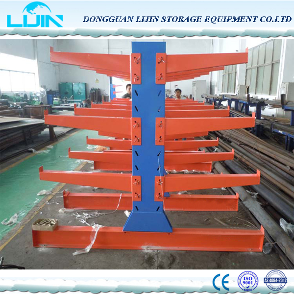 LJIN Manufacture Factory Customized 800-1000KG Per Arm Metal Warehouse Cantilever Steel Storage Coil Rack Shelf