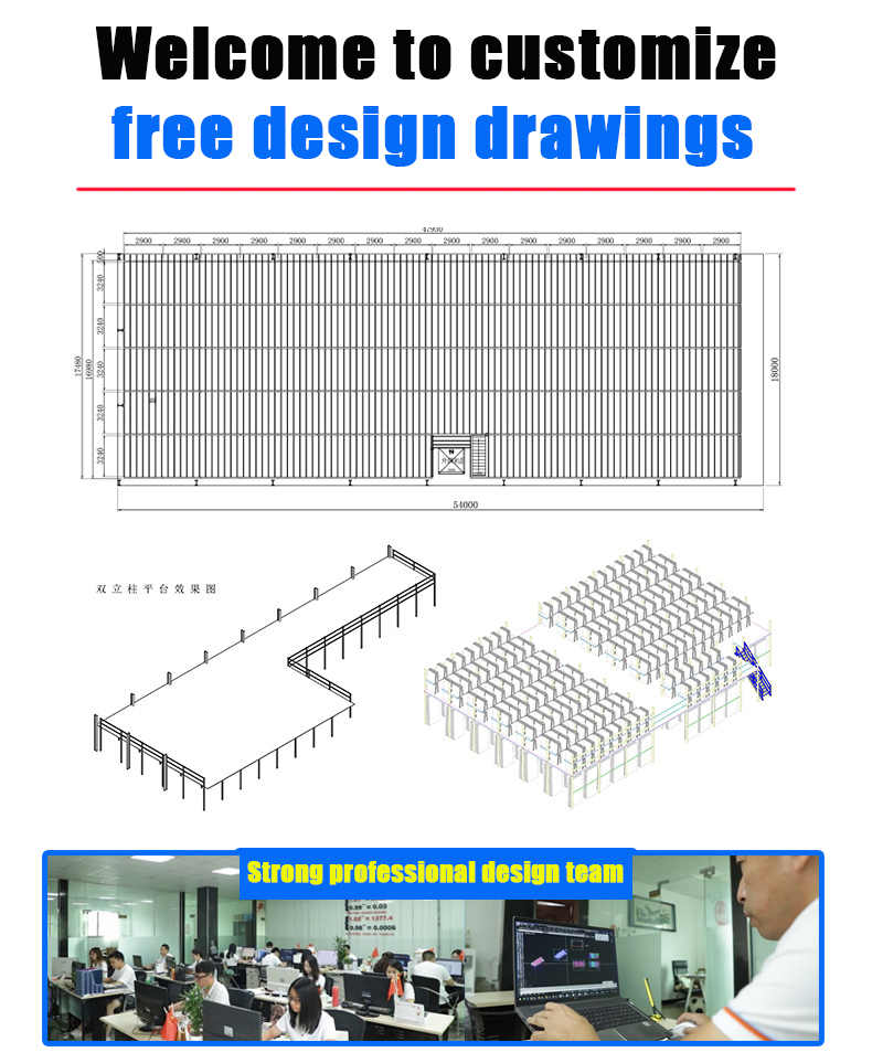 Manufacture Factory Direct Sale Mezzanine Floor Rack Warehouse Mezzanine Floor Racking for Heavy Weight Goods
