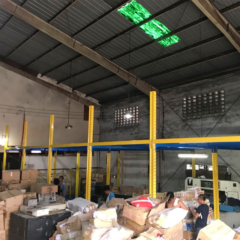 Q235B Cold Steel Metal Plate Warehouse Storage Materials Galvaniced Mezzanine Floor System