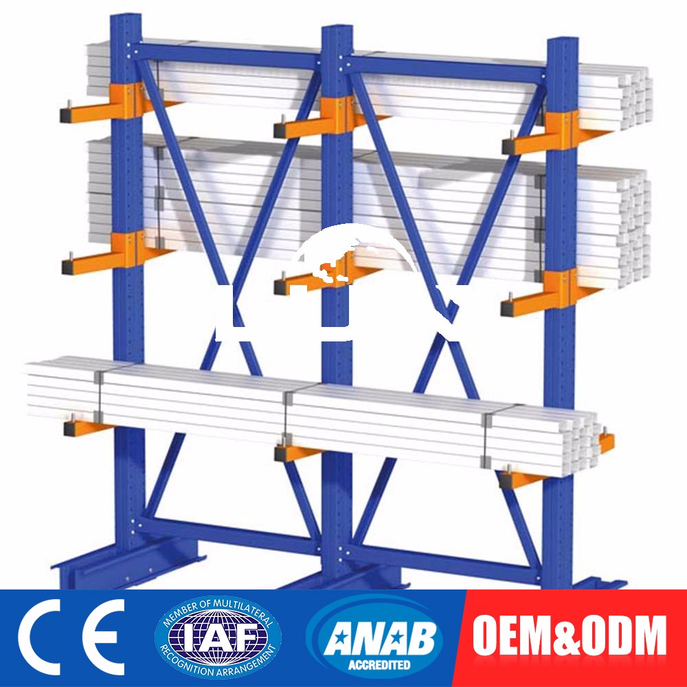 Hot Sale Customizable Iron Warehouse Cantilever Rack Price Steel Shelves