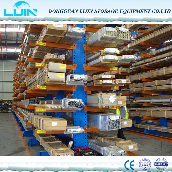 LJIN Manufacture Factory Customized 800-1000KG Per Arm Metal Warehouse Cantilever Steel Storage Coil Rack Shelf