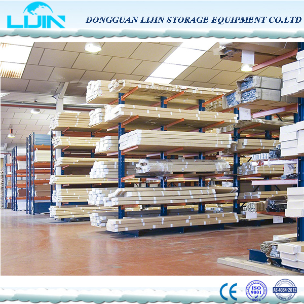 LJIN Manufacture Factory Customized 800-1000KG Per Arm Metal Warehouse Cantilever Steel Storage Coil Rack Shelf
