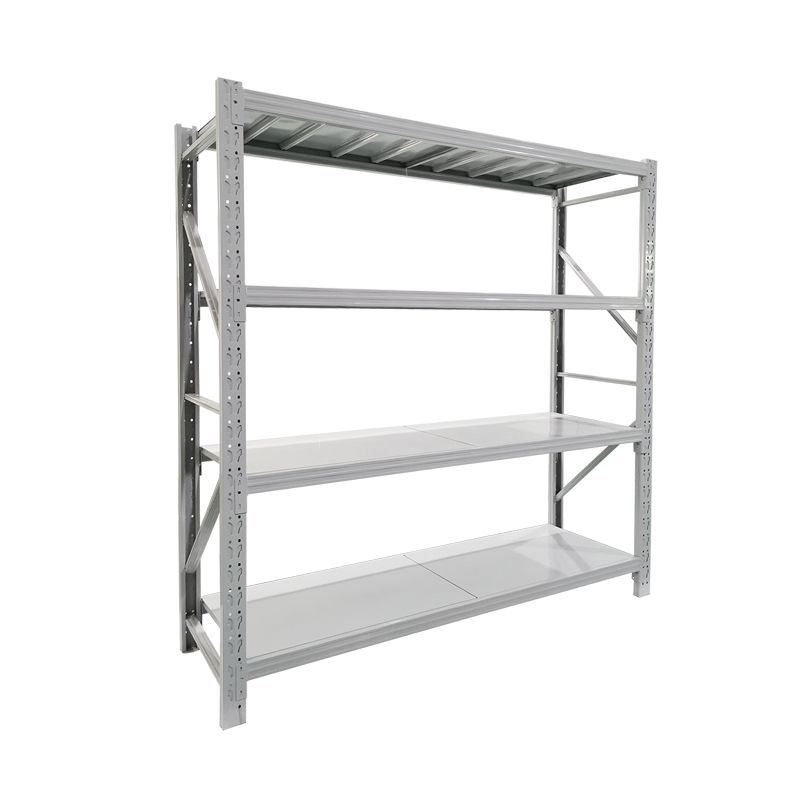 4 Layers Adjustable Light Duty Warehouse Storage Rack with Metal Deck