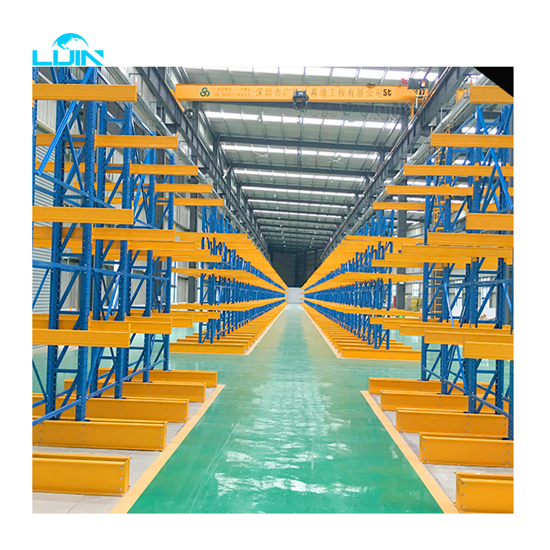 LIJIN Adjustable  Metal Shelves Warehouse Heavy Duty Cantilever Rack Arm Racking Cantilever Scaffold Racking for Rebar Storage