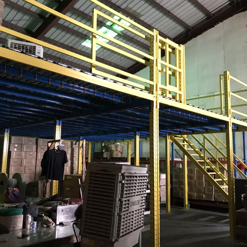 Q235B Cold Steel Metal Plate Warehouse Storage Materials Galvaniced Mezzanine Floor System