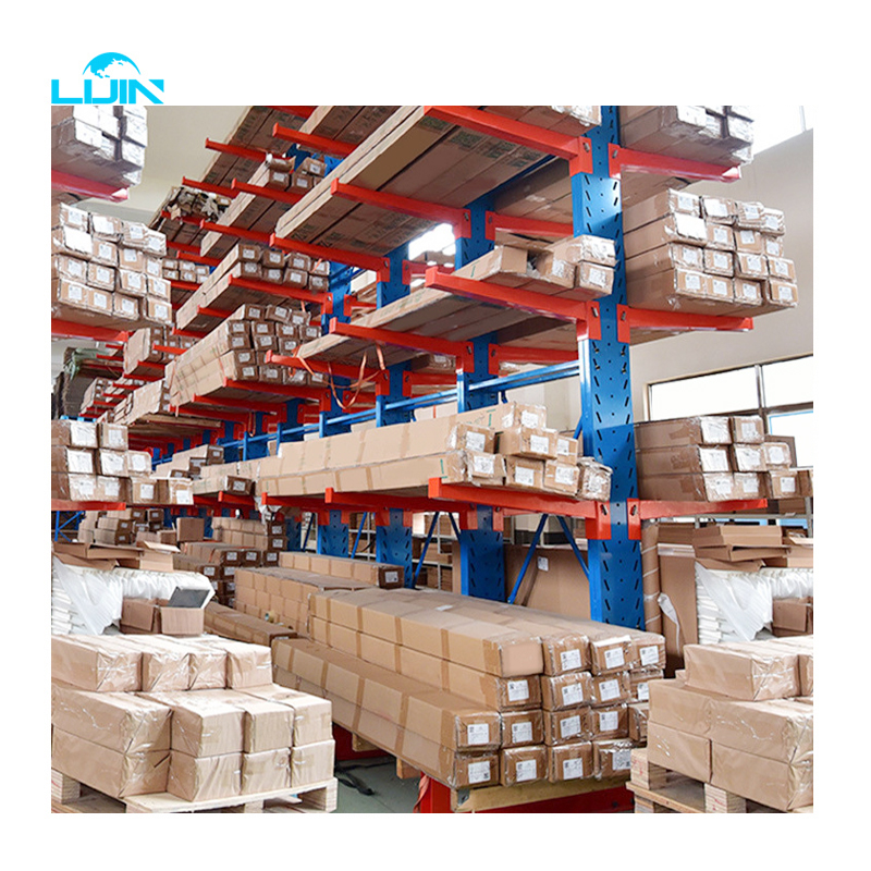 Adjustable Metal Shelves Warehouse Heavy Duty Cantilever Rack for Steel Pipes