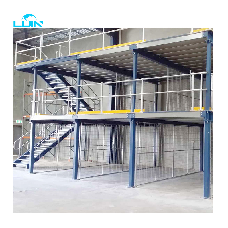 Metal Mezzanine Floor System Heavy Duty Industrial Storage Platform Factory Direct