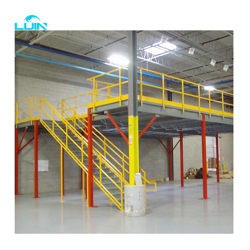 Prefabricated Steel Platform,Industrial I-Beam Mezzanine System Heavy Duty Structural Steel Floor Platform