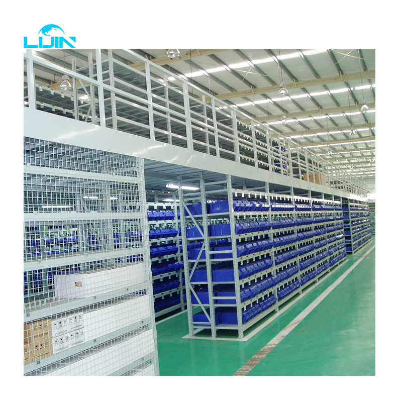 Custom Industrial Storage H Beam Steel Work Platforms Warehouse Office Heavy Duty Mezzanine Floor Racking System