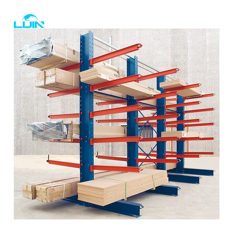 Customized Steel Manufacture Warehouse Metal Heavy Duty Shelves Cantilever Racking for Rebar Storage