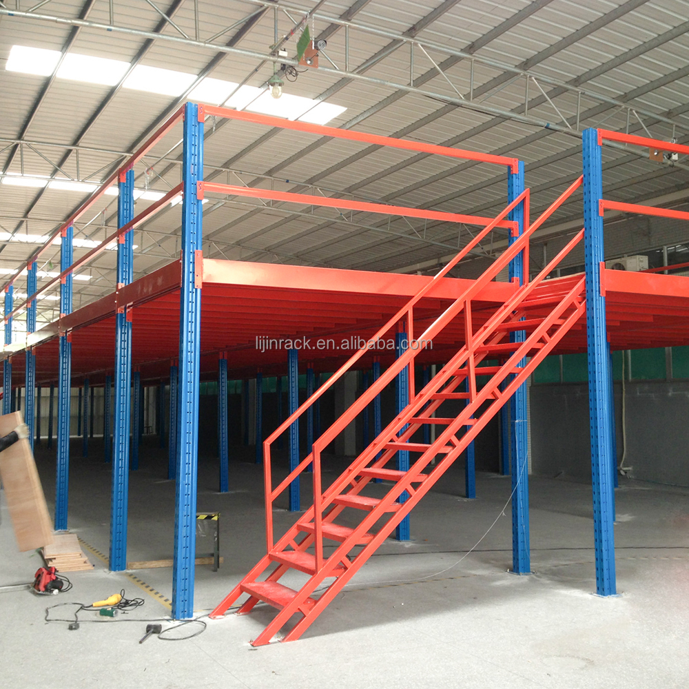 Logistics Mezzanine Floor, Heavy Loading Industrial Steel Structure for Distribution Centers