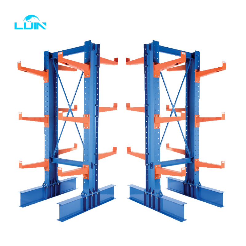 Steel Shelf Cantilever Racking System for Rebar Warehouse Storage Shelves Q235 Steel Heavy Duty Cantilever Rack