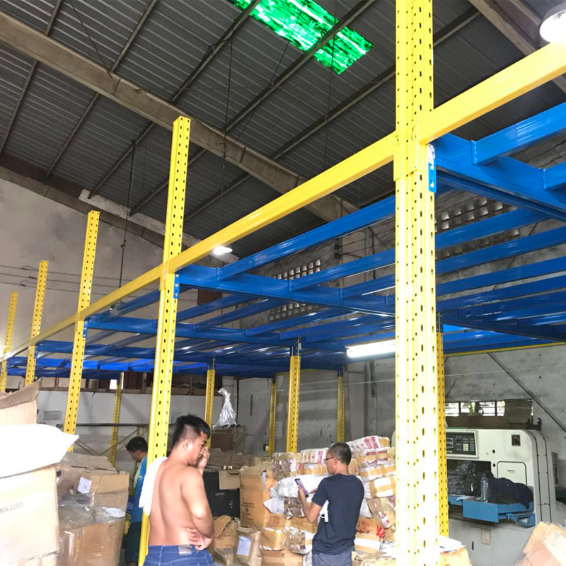 Q235B Cold Steel Metal Plate Warehouse Storage Materials Galvaniced Mezzanine Floor System
