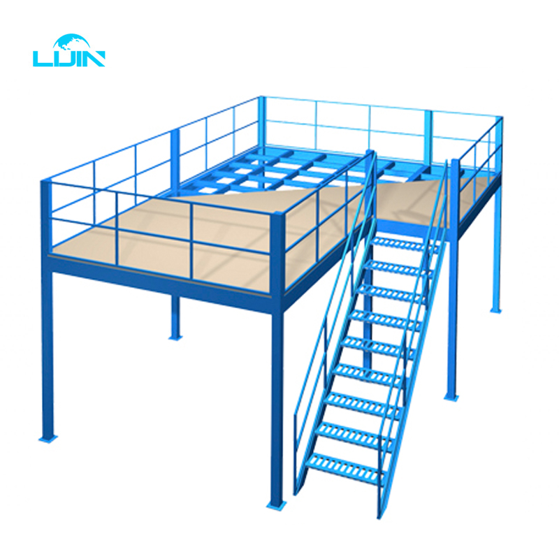 Custom Industrial Storage H Beam Steel Work Platforms Warehouse Office Heavy Duty Mezzanine Floor Racking System
