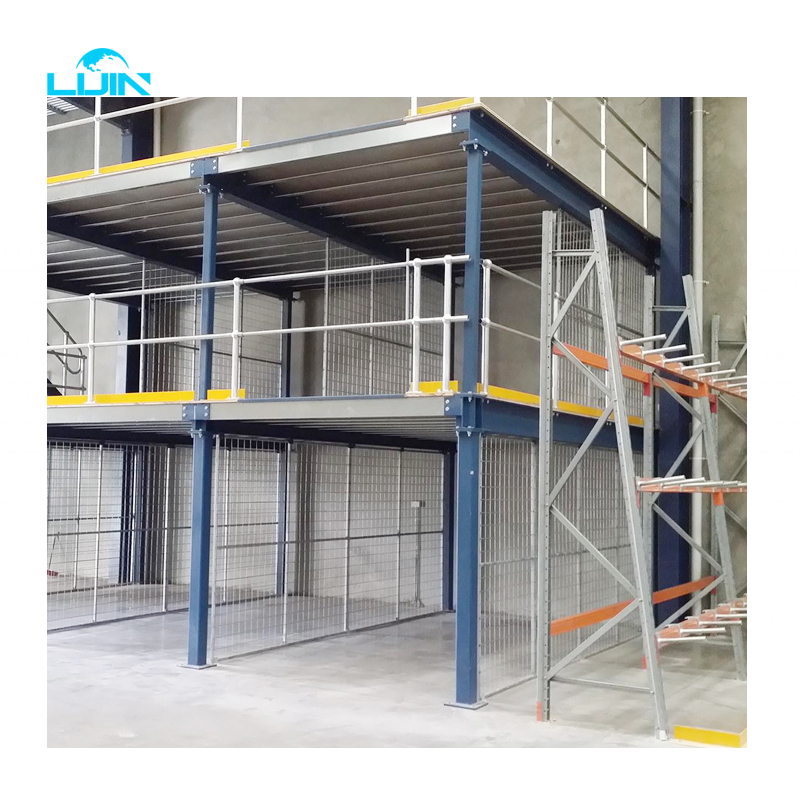 Prefabricated Steel Platform,Industrial I-Beam Mezzanine System Heavy Duty Structural Steel Floor Platform