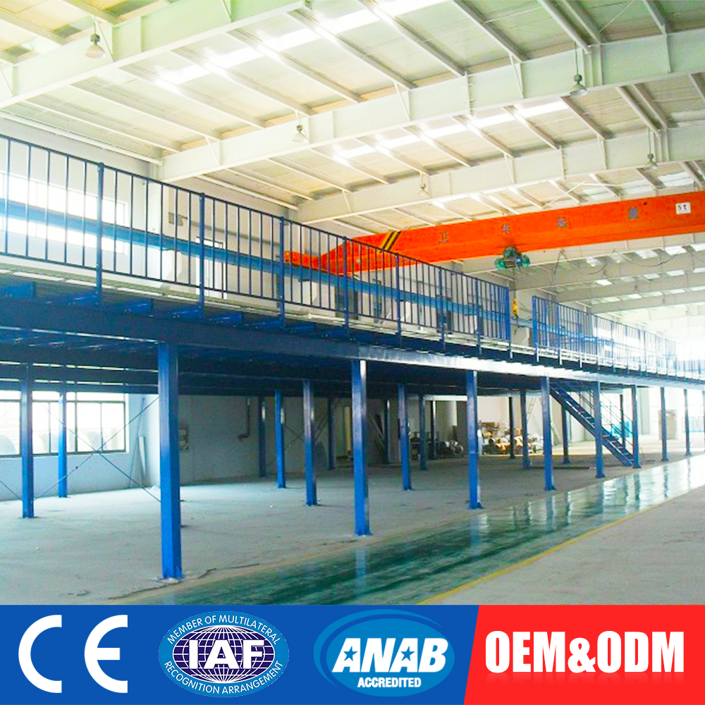 Grating Pallet Rack Platform Industrial Prefabricated Steel Multi-level Corrosion Protection