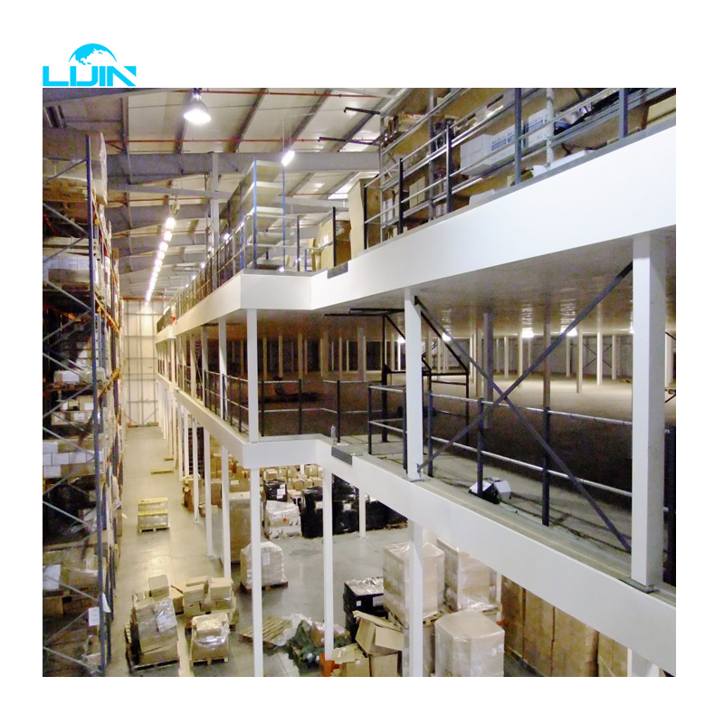 Metal Mezzanine Floor System Heavy Duty Industrial Storage Platform Factory Direct